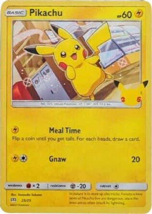 Image of Pikachu 025/25  McDonalds 25th Anniversary Promos - Promo