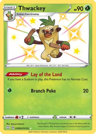 Image of Thwackey SV005/SV122  - Holofoil Shining Fates Shiny Vault - Shiny Holo Rare