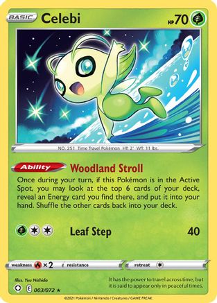 Image of Celebi 003/072  Shining Fates - Rare