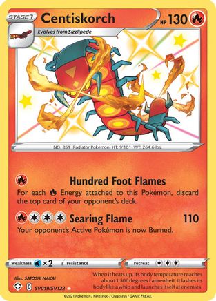 Image of Centiskorch SV019/SV122  - Holofoil Shining Fates Shiny Vault - Shiny Holo Rare
