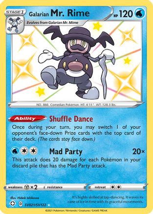 Image of Galarian Mr. Rime SV021/SV122  - Holofoil Shining Fates Shiny Vault - Shiny Holo Rare