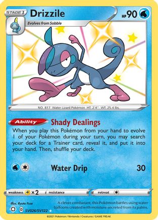 Image of Drizzile SV026/SV122  - Holofoil Shining Fates Shiny Vault - Shiny Holo Rare