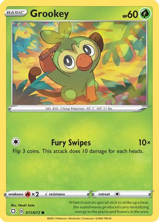 Image of Grookey 011/072  Shining Fates - Common