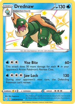 Image of Drednaw SV029/SV122  - Holofoil Shining Fates Shiny Vault - Shiny Holo Rare