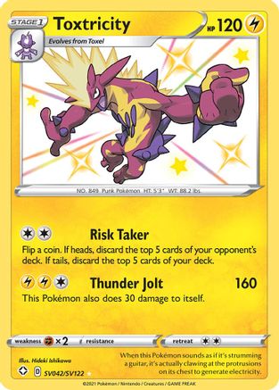 Image of Toxtricity SV042/SV122  - Holofoil Shining Fates Shiny Vault - Shiny Holo Rare