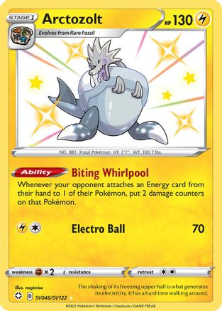 Image of Arctozolt SV046/SV122  - Holofoil Shining Fates Shiny Vault - Shiny Holo Rare