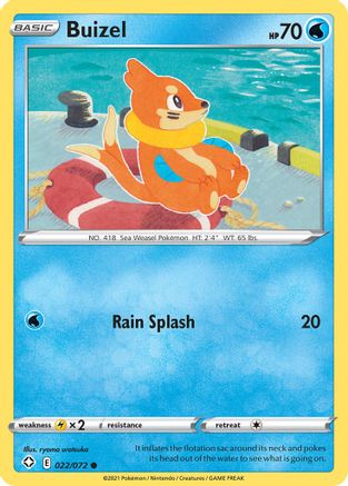 Image of Buizel 022/072  Shining Fates - Common
