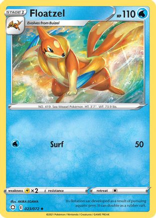 Image of Floatzel 023/072  Shining Fates - Uncommon