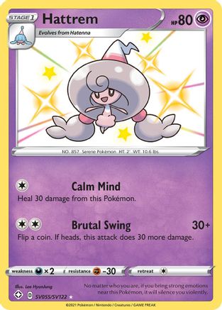 Image of Hattrem SV055/SV122  - Holofoil Shining Fates Shiny Vault - Shiny Holo Rare