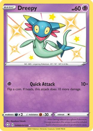 Image of Dreepy SV060/SV122  - Holofoil Shining Fates Shiny Vault - Shiny Holo Rare