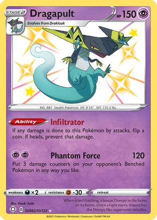 Image of Dragapult SV062/SV122  - Holofoil Shining Fates Shiny Vault - Shiny Holo Rare