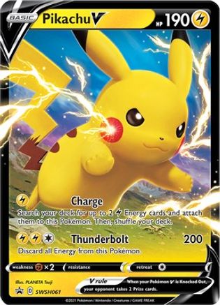 Image of Pikachu V SWSH061  - Holofoil SWSH Sword & Shield Promo Cards - Promo