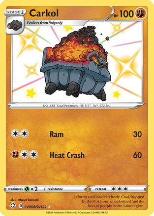 Image of Carkol SV068/SV122  - Holofoil Shining Fates Shiny Vault - Shiny Holo Rare