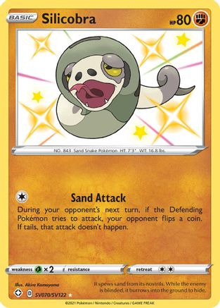 Image of Silicobra SV070/SV122  - Holofoil Shining Fates Shiny Vault - Shiny Holo Rare