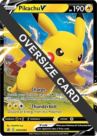Image of Pikachu V SWSH061  - Holofoil Jumbo Cards - Promo