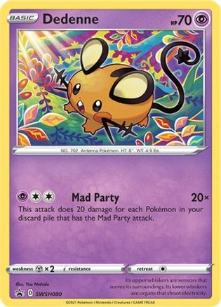 Image of Dedenne SWSH080  - Holofoil SWSH Sword & Shield Promo Cards - Promo