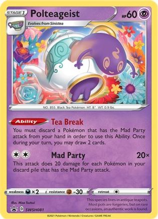 Image of Polteageist SWSH081  - Holofoil SWSH Sword & Shield Promo Cards - Promo