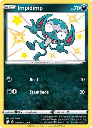 Image of Impidimp SV083/SV122  - Holofoil Shining Fates Shiny Vault - Shiny Holo Rare