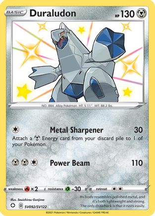 Image of Duraludon SV092/SV122  - Holofoil Shining Fates Shiny Vault - Shiny Holo Rare