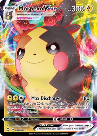 Image of Morpeko VMAX 038/072  - Holofoil Shining Fates - Ultra Rare