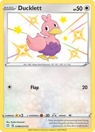 Image of Ducklett SV095/SV122  - Holofoil Shining Fates Shiny Vault - Shiny Holo Rare
