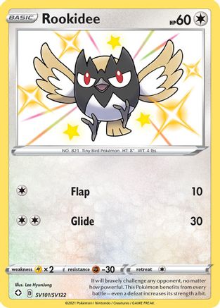 Image of Rookidee SV101/SV122  - Holofoil Shining Fates Shiny Vault - Shiny Holo Rare