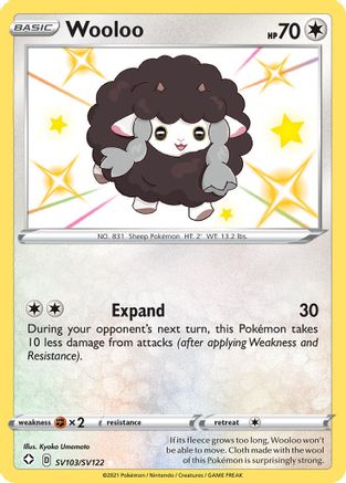 Image of Wooloo SV103/SV122  - Holofoil Shining Fates Shiny Vault - Shiny Holo Rare