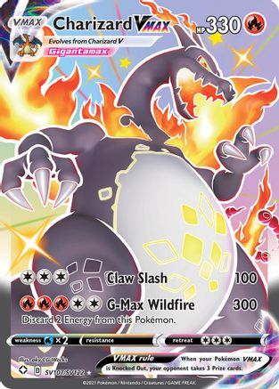 Image of Charizard VMAX SV107/SV122  - Holofoil Shining Fates Shiny Vault - Shiny Holo Rare
