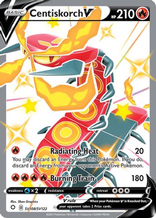 Image of Centiskorch V SV108/SV122  - Holofoil Shining Fates Shiny Vault - Shiny Holo Rare