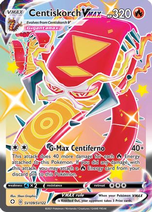 Image of Centiskorch VMAX SV109/SV122  - Holofoil Shining Fates Shiny Vault - Shiny Holo Rare