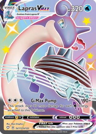 Image of Lapras VMAX SV111/SV122  - Holofoil Shining Fates Shiny Vault - Shiny Holo Rare