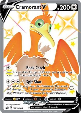 Image of Cramorant V SWSH086  - Holofoil SWSH Sword & Shield Promo Cards - Promo