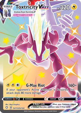 Image of Toxtricity VMAX SV113/SV122  - Holofoil Shining Fates Shiny Vault - Shiny Holo Rare