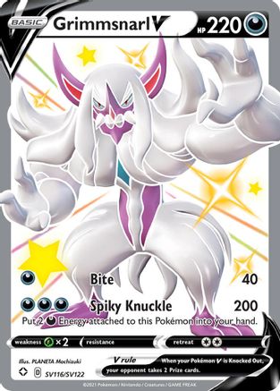 Image of Grimmsnarl V SV116/SV122  - Holofoil Shining Fates Shiny Vault - Shiny Holo Rare