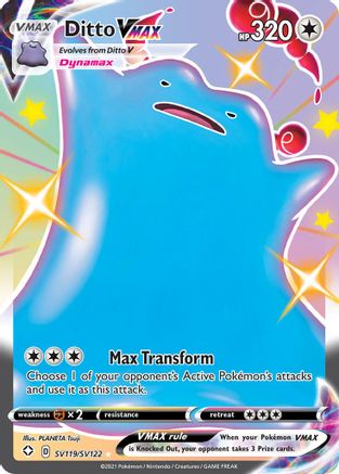 Image of Ditto VMAX SV119/SV122  - Holofoil Shining Fates Shiny Vault - Shiny Holo Rare