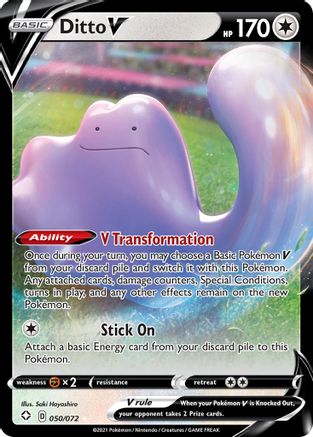 Image of Ditto V 050/072  - Holofoil Shining Fates - Ultra Rare