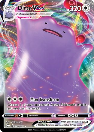 Image of Ditto VMAX 051/072  - Holofoil Shining Fates - Ultra Rare