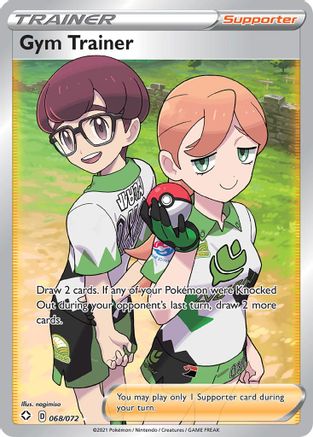 Image of Gym Trainer (Full Art) 068/072  - Holofoil Shining Fates - Ultra Rare