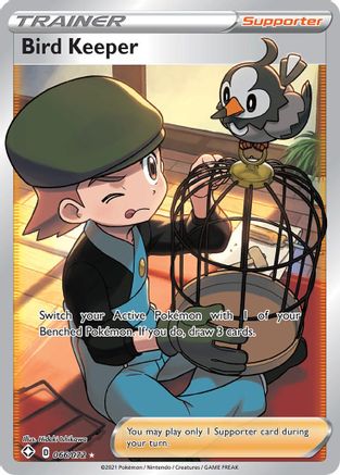 Image of Bird Keeper (Full Art) 066/072  - Holofoil Shining Fates - Ultra Rare