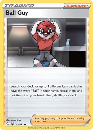 Image of Ball Guy 057/072  - Reverse Holofoil Shining Fates - Uncommon