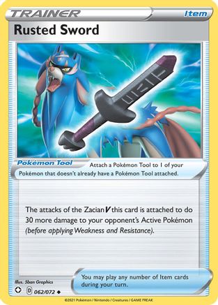 Image of Rusted Sword 062/072  - Reverse Holofoil Shining Fates - Uncommon