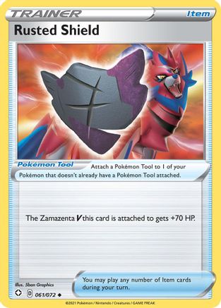 Image of Rusted Shield 061/072  - Reverse Holofoil Shining Fates - Uncommon