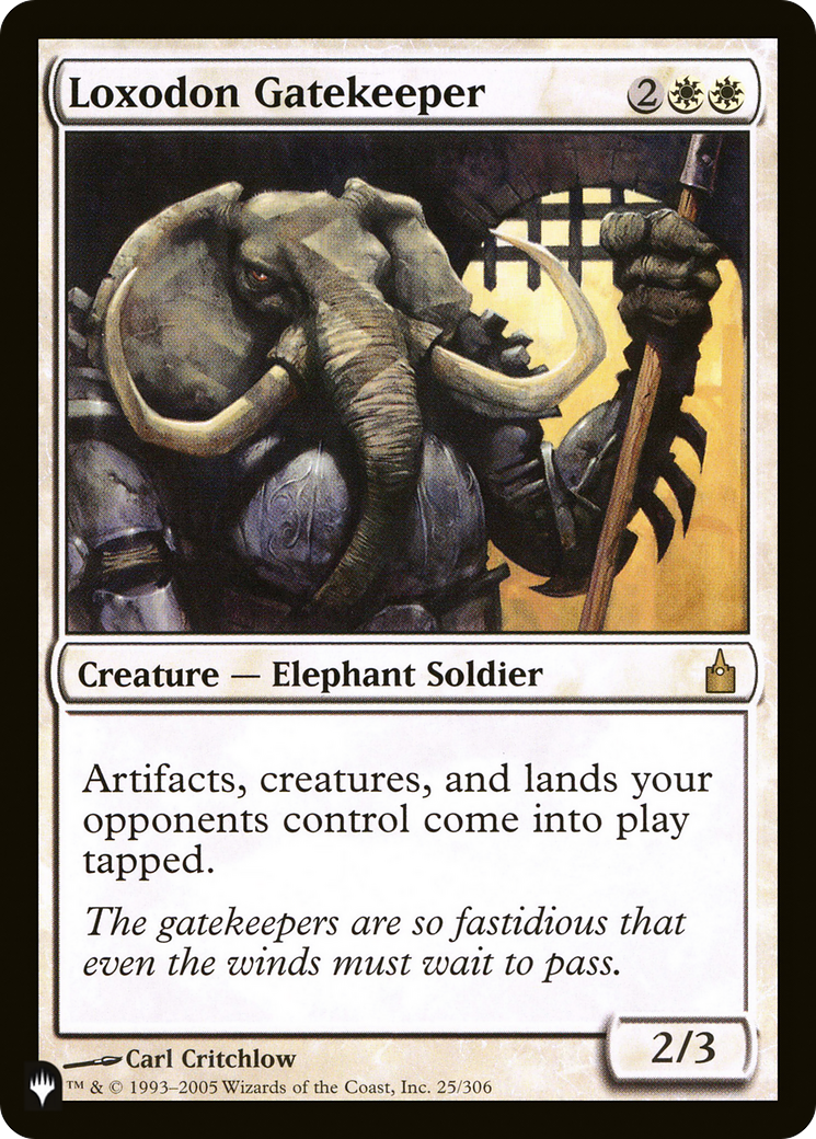Image of Loxodon Gatekeeper (LIST-25/306) - The List