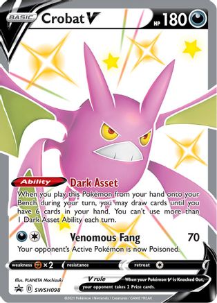 Image of Crobat V SWSH098  - Holofoil SWSH Sword & Shield Promo Cards - Promo