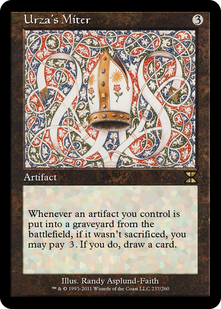 Image of Urza's Miter (ME4-237) - Masters Edition IV Foil