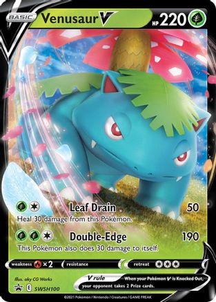 Image of Venusaur V SWSH100  - Holofoil SWSH Sword & Shield Promo Cards - Promo