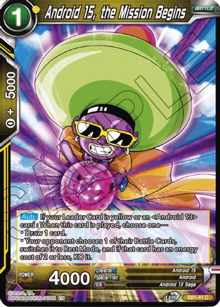 Image of Android 15, the Mission Begins (EB1-41) - Battle Evolution Booster