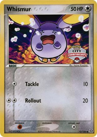 Image of Whismur 073/106  League & Championship Cards - Promo