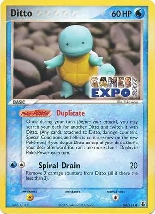 Image of Ditto (Squirtle) 064/113  Miscellaneous Cards & Products - Promo