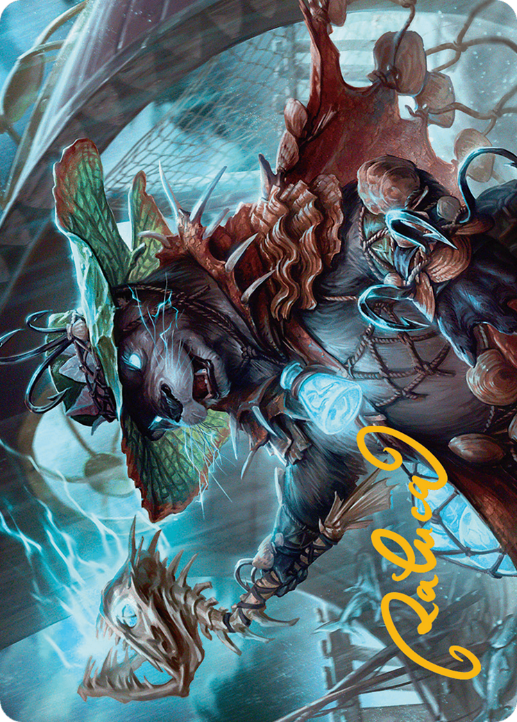 Image of Tempest Angler // Tempest Angler (ABLB-030) - Bloomburrow Art Series (Borderless) Foil